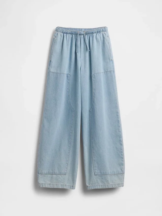 Jeans da bambino a vita alta dal taglio comodo