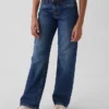 Jeans da bambino a vita bassa, dal taglio dritto e morbido