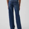 Jeans da bambino a vita bassa, dal taglio dritto e morbido