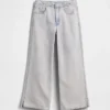 Jeans da bambino a vita bassa, gamba larga