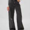Jeans da bambino a vita bassa, gamba larga