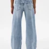 Jeans da bambino a vita bassa, gamba larga