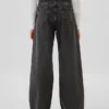 Jeans da bambino a vita bassa, gamba larga