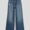 Jeans da bambino a vita bassa, gamba larga