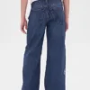 Jeans da bambino a vita bassa, gamba larga