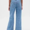 Jeans da bambino a vita bassa, gamba larga