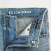Jeans da bambino a vita bassa, gamba larga