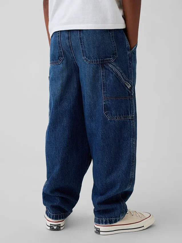 Jeans da bambino "Carpenter" in tessuto spazzolato