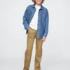 Jeans da bambino dal taglio dritto e morbido