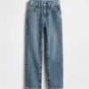 Jeans da bambino dal taglio dritto e morbido