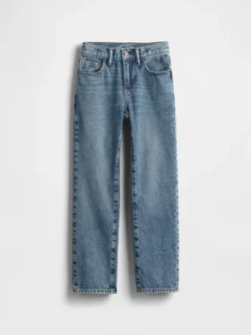 Jeans da bambino dal taglio dritto e morbido