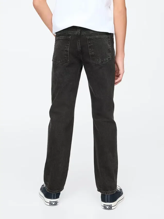 Jeans da bambino dal taglio dritto e morbido