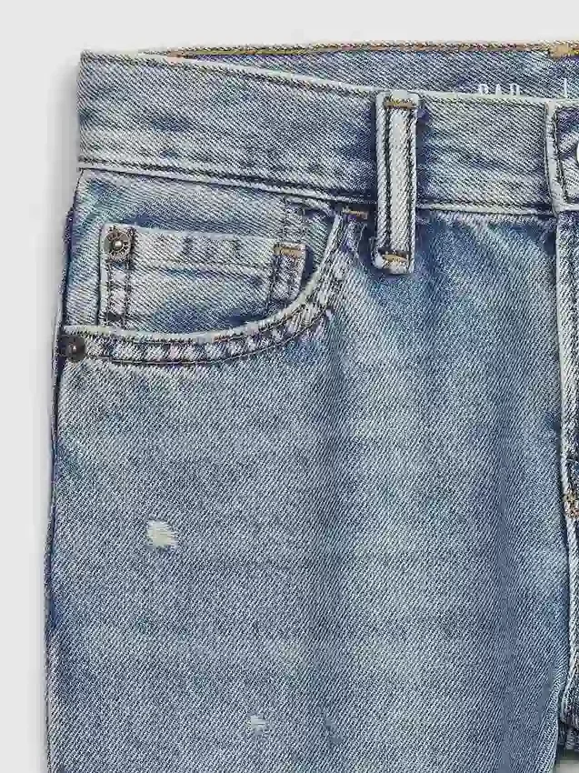 Jeans da bambino dal taglio dritto e morbido