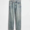 Jeans da bambino dal taglio dritto e morbido