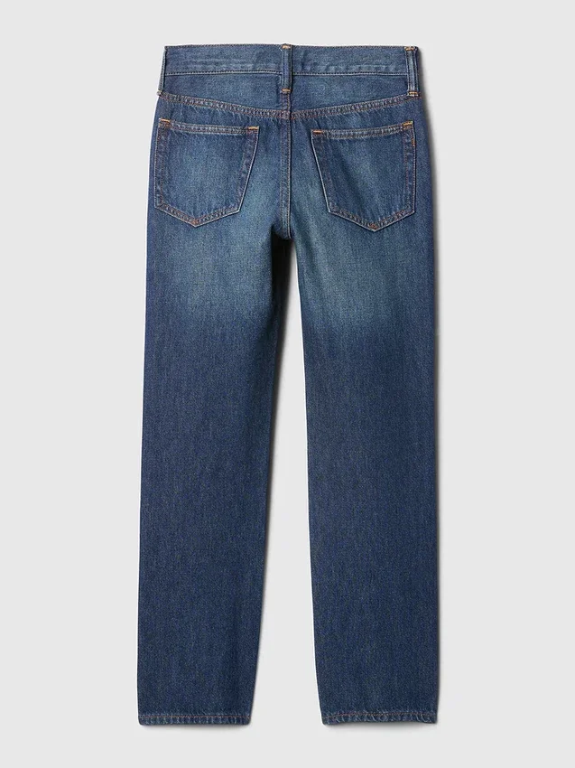 Jeans da bambino dal taglio dritto e morbido