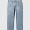 Jeans da bambino dal taglio dritto e morbido