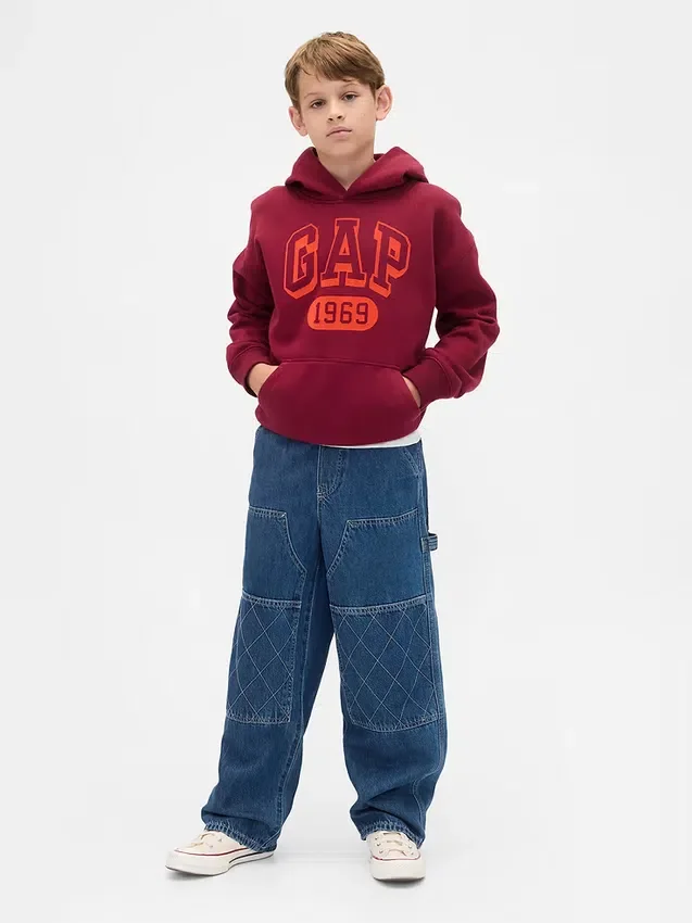 Jeans da bambino larghi stile carpentiere