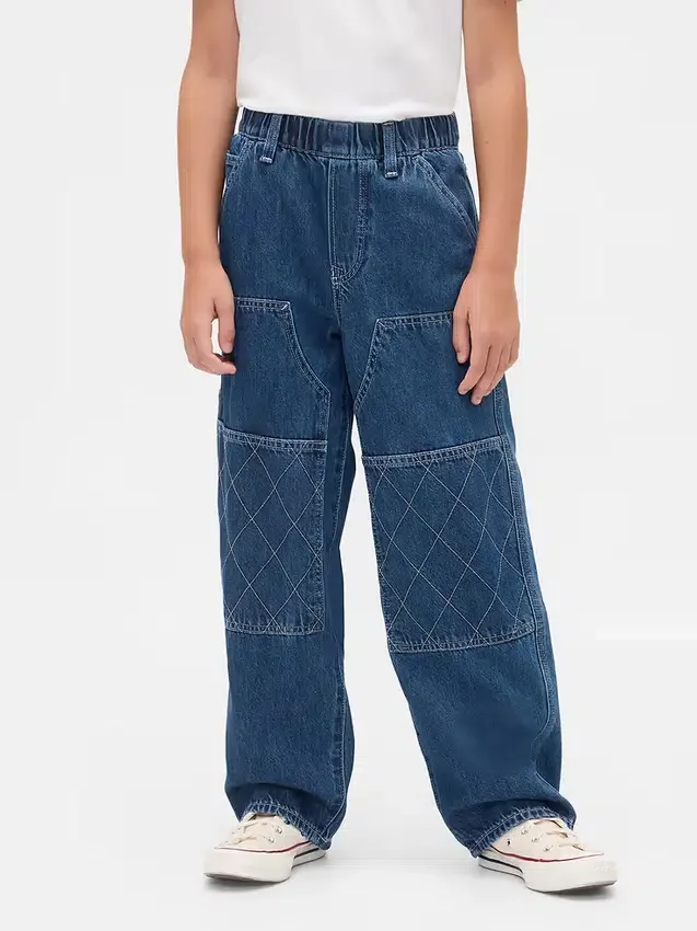 Jeans da bambino larghi stile carpentiere