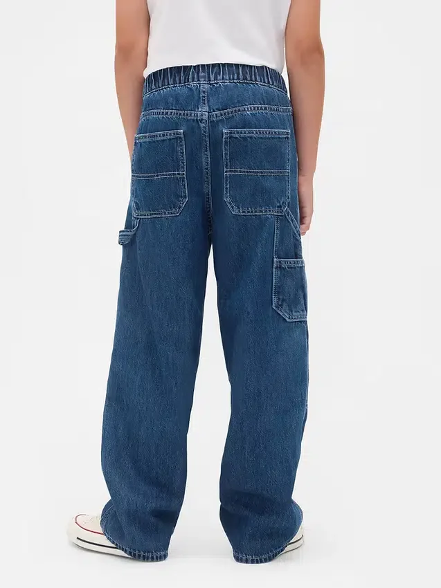 Jeans da bambino larghi stile carpentiere