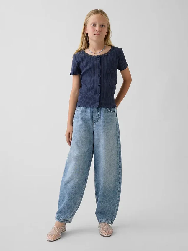 Jeans da bambino ultrasoft, larghi e affusolati