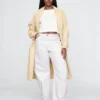 Jeans da carpentiere a vita alta e gamba larga