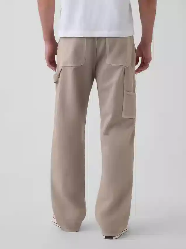 Jeans da carpentiere anni ’90 con doppio rinforzo sulle ginocchia e vestibilità ampia