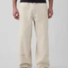 Jeans da carpentiere extra larghi con doppio rinforzo sulle ginocchia