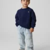 Jeans da carpentiere larghi a vita elastica per neonato & bebè