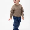 Jeans da carpentiere larghi a vita elastica per neonato & bebè