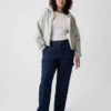 Jeans da carpentiere larghi a vita media in stile anni ’90