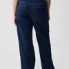 Jeans da carpentiere larghi a vita media in stile anni ’90