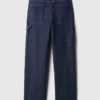 Jeans da carpentiere larghi a vita media in stile anni ’90