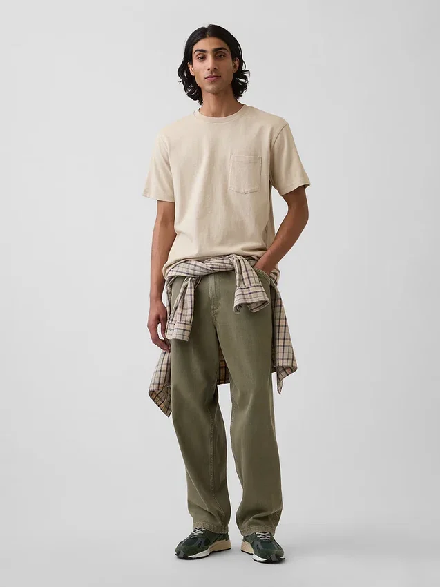 Jeans da carpentiere larghi e morbidissimi