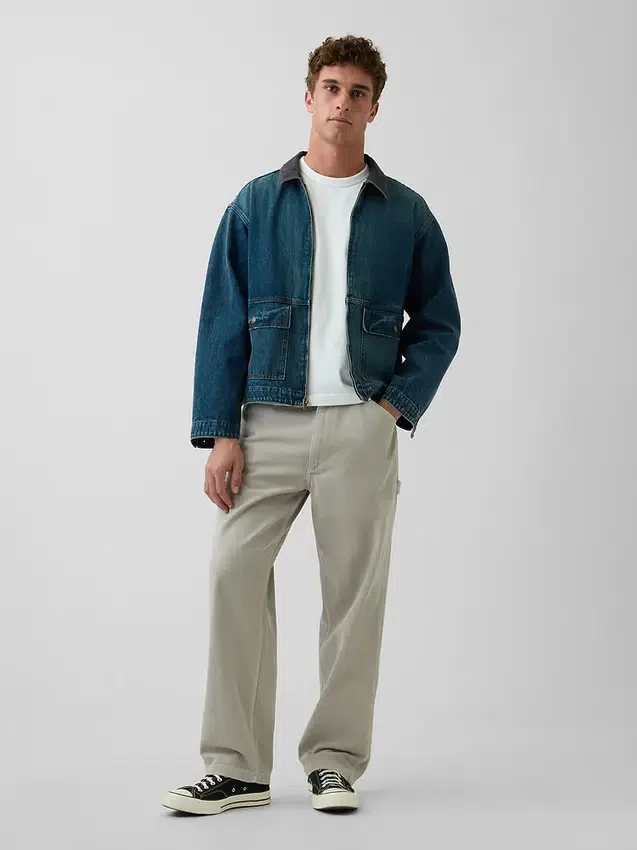 Jeans da carpentiere larghi e morbidissimi
