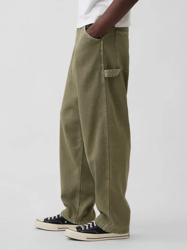Jeans da carpentiere larghi e morbidissimi