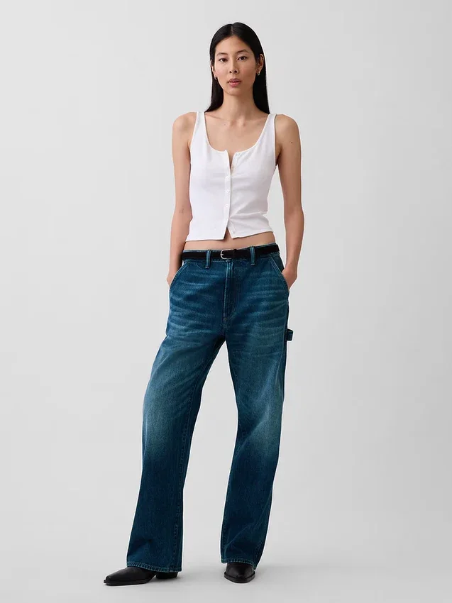 Jeans da carpentiere larghi stile anni ’90