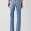 Jeans da marinaio a vita bassa, lunghi e slim