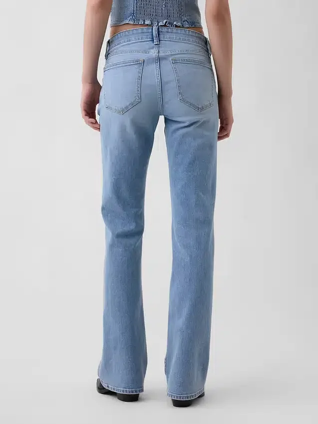 Jeans da marinaio a vita bassa, lunghi e slim