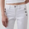 Jeans da marinaio a vita bassa, lunghi e slim