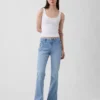 Jeans da marinaio a vita bassa, lunghi e slim