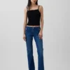 Jeans da marinaio a vita bassa, lunghi e slim