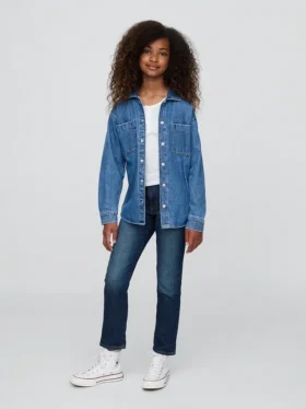 Jeans da ragazza a vita media