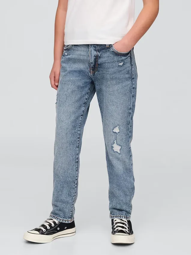 Jeans da ragazza a vita media