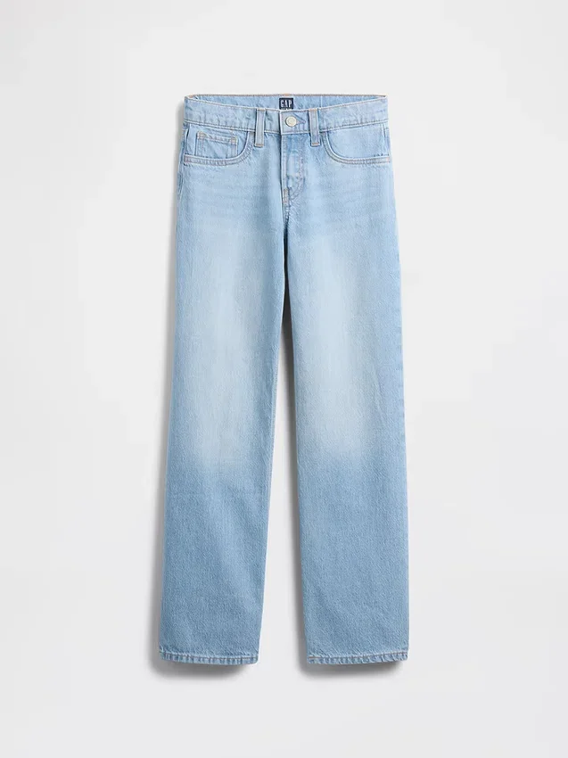Jeans dritti a vita bassa per bambini