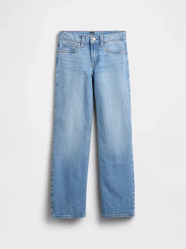 Jeans dritti a vita bassa per bambini