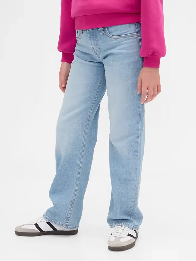 Jeans dritti a vita bassa per bambini