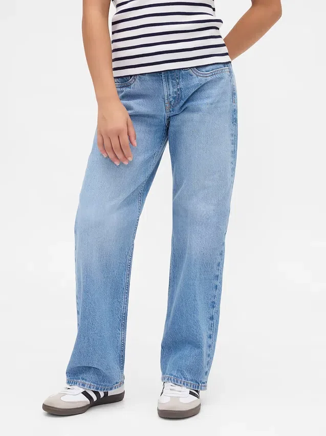 Jeans dritti a vita bassa per bambini