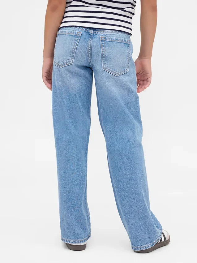 Jeans dritti a vita bassa per bambini