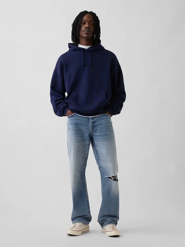 Jeans dritti dal taglio morbido