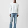 Jeans dritti dal taglio morbido